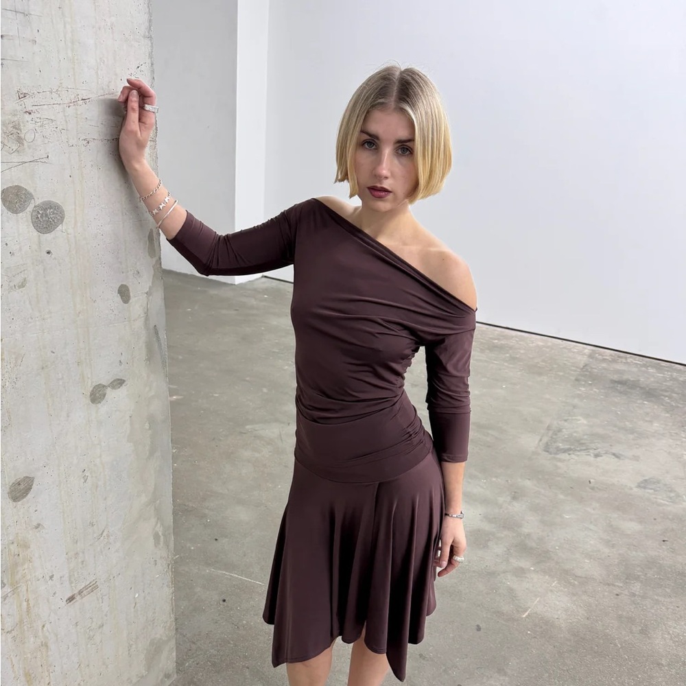 Isabella Vrana The Draped Top in Espresso